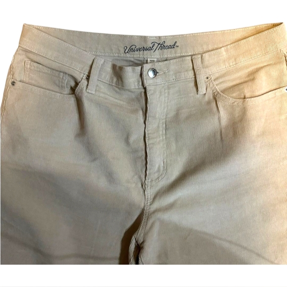 Universal Thread Tan Flare Wide-Leg Pants High-Waisted - Picture 5 of 8